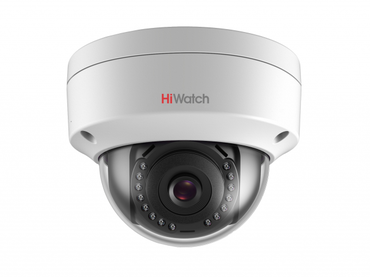HiWatch DS-I102 (4 mm). Купольная IP-видеокамера с ИК-подсветкой до 30м.